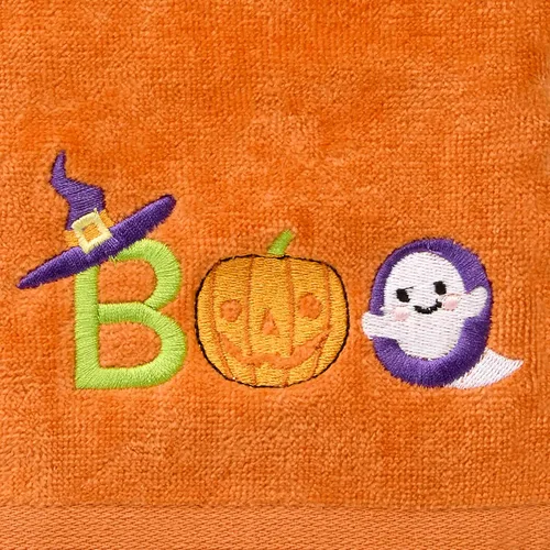 Vista 6 de SKL Home de Saturday Knight Ltd. - Juego de toallas de mano Boo, color naranja, paquete de 2