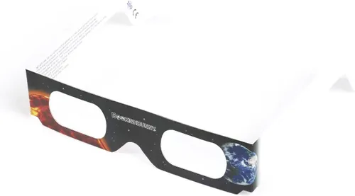 Vista 7 de Bookishbunny 5 pares de gafas de papel de los espectadores del eclipse solar que ven el sol ISO certificaron 5pk, Varios