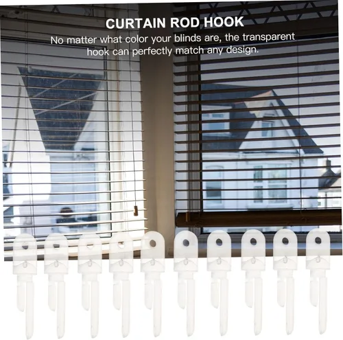 Vista 5 de 12 ganchos de repuesto para persianas verticales horizontales para persianas verticales y horizontales, accesorios fáciles de instalar con persianas