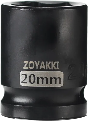 Vista 47 de Juego de llaves de impacto de 6 puntas de 1/2 pulgada - 1-1/2" (SAE), CR-MO, llave de eje de 1/2 pulgada de 6 puntas para fácil remoción de tuercas