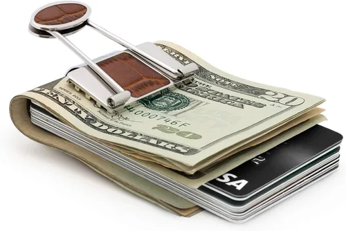Vista 3 de Speidel Clip de dinero para hombre, negocios, tarjetero de crédito grabable, acero inoxidable