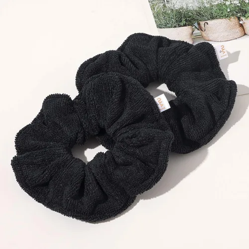 Vista 7 de Ivyu Toalla de microfibra para secar el cabello, banda elástica grande de fibra para rizar el cabello para la ducha, productos para el cabello