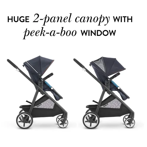 Vista 3 de Evenflo Gold, SensorSafe Shyft - Sistema de viaje modular inteligente con asiento de automóvil inteligente SecureMax, seis modos diferentes, se