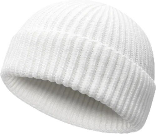 Vista 11 de NPQQUAN Gorros de pescador para hombres y mujeres, gorro de punto corto para invierno
