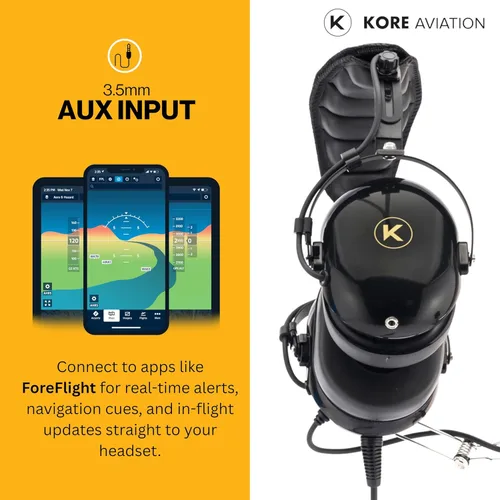 Vista 4 de P1 - Auriculares de aviación general para pilotos, mono, reducción pasiva de ruido, micrófono con cancelación de ruido, auricular acústico, puerto