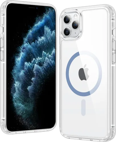 Vista 419 de FNTCASE para iPhone Air Case Clear: Fundas magnéticas para teléfono con protector de pantalla a prueba de caídas, compatibles con Magsafe, delgadas