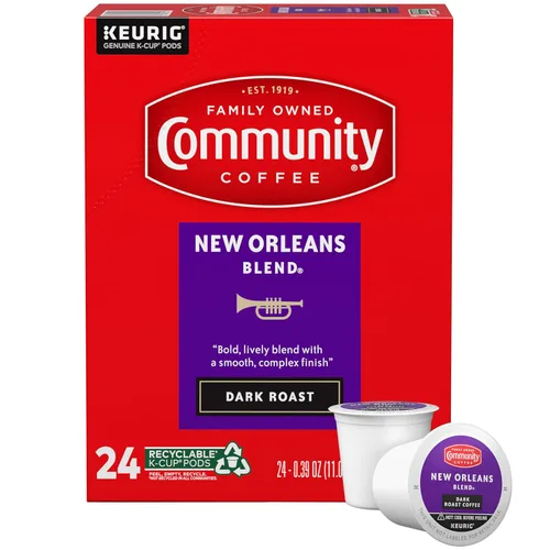 Vista 62 de Community Coffee 100% Colombia - Cápsulas de café de tostado medio oscuro, 12 unidades, compatibles con cafeteras Keurig 2.0 K-Cup, caja de 12