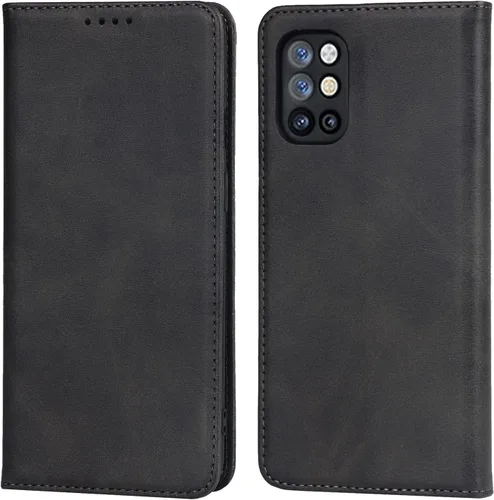 Vista 12 de iCoverCase Funda tipo cartera para OnePlus 8T con soporte para tarjeta de crédito, piel sintética magnética de alta calidad, función atril, función