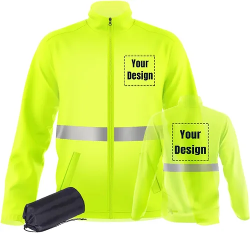 Vista 13 de YOWESHOP La chaqueta reflexiva de la seguridad de la alta visibilidad ligero respirable modifica