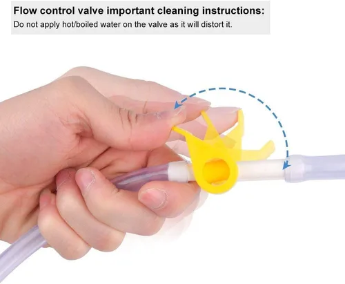 Vista 6 de Kit de bolsa de enema para limpieza de colon, bolsa de enema con tapa abierta de 2 cuartos de galón con manguera de silicona, enema de café