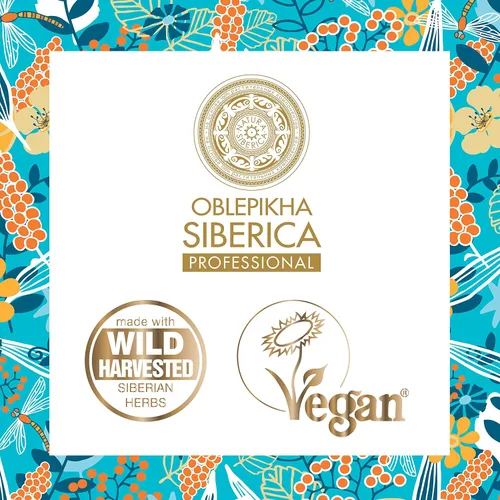 Vista 6 de Siberica Mascarilla restauradora de espino amarillo para cabello dañado, 10.14 onzas