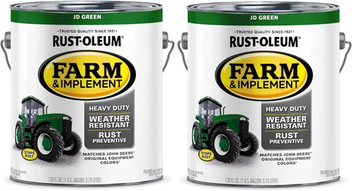 Vista 21 de Rust-Oleum Farm & Implement 280176 - Pintura esmaltada, galón, naranja (Allis Chalmers Orange)
