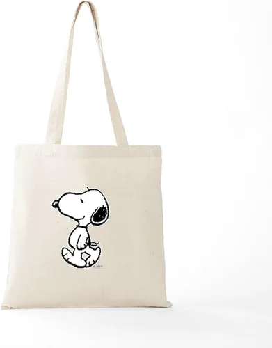 Vista 5 de CafePress Peanuts Snoopy Bolsa Tote de Lona Natural, Bolsa de Compras Reutilizable