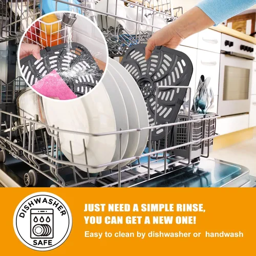 Vista 6 de Sartén para freidora de aire Chefman TurboTouch Easy View de 8 cuartos de galón, antiadherente de grado alimenticio, accesorios para freidora