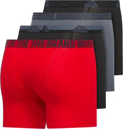 Vista 5 de adidas Men's Stretch Cotton Trunk Underwear (4-Pack)