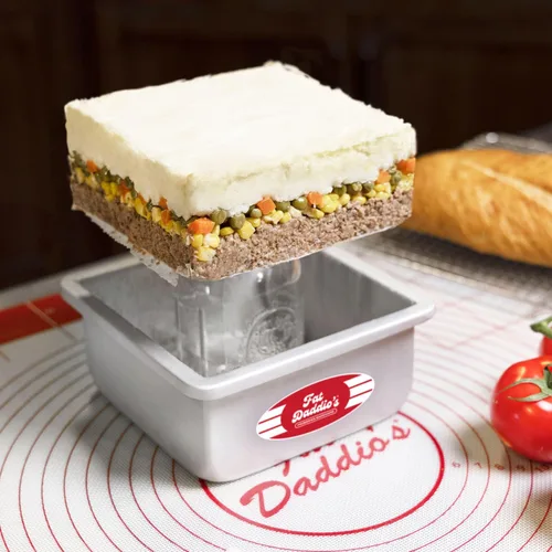 Vista 5 de Fat Daddio's PSQCC-663 - Molde para tartas cuadrado con fondo extraíble, 6 x 6 x 3 pulgadas, color plateado