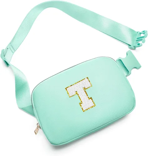 Vista 48 de Gitus Regalos de cumpleaños para niñas de 8, 9, 10, 11, 12, 13 años, cangurera personalizada, bolsa cruzada con letra inicial, bolsa para cinturón