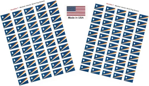 Vista 88 de 100 calcomanías de la bandera de Afganistán, dos hojas de 50, 1.5" x 1" hechas en Estados Unidos, calcomanías autoadhesivas para álbum de recortes