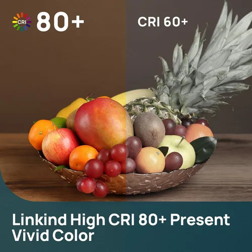 Vista 7 de Linkind Bombilla LED A19, equivalente a 40 W, 5 W 2700 K, blanco suave, 450 lúmenes no regulables, base estándar E26, certificación UL de eficiencia