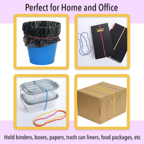 Vista 6 de Mr. Pen - Bandas de goma grandes de colores surtidos, paquete de 120, elásticos gigantes para oficina