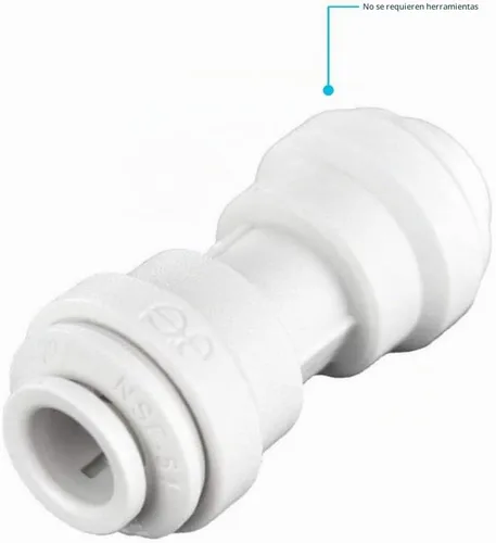 Vista 4 de John Guest Speedfit - Conector recto de unión OD de 1/4 pulgadas, empuje para conectar la instalación de plomería de plástico, PP0408WP