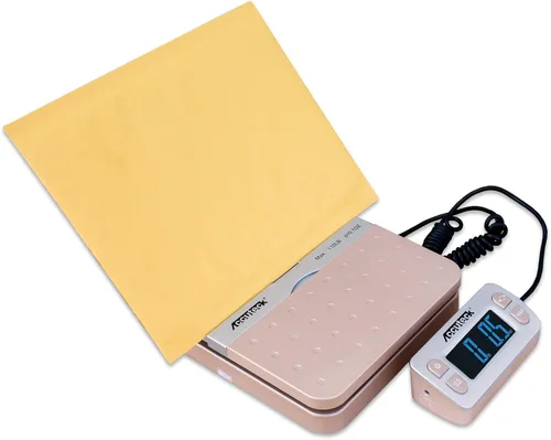 Vista 5 de Accuteck ShipPro W-8580 - Báscula postal digital dorada de 110 libras x 0.1 onzas, edición limitada