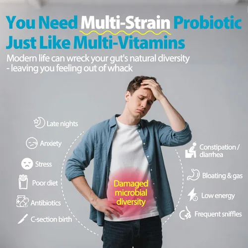 Vista 6 de Life-Space V-Care + 3X Immune Boost, probiótico de microflora para mujer + probiótico de espectro amplio de triple fuerza, apoya la microflora