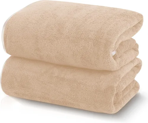 Vista 11 de TENSTARS Juego de 12 paños de alta calidad, secado rápido, terciopelo coral de microfibra suave, altamente absorbente, uso multiusos como baño, spa
