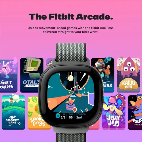 Vista 8 de Fitbit Google Ace LTE - Reloj inteligente para niños con llamadas, mensajes, GPS y juegos basados en actividades, se requiere plan de datos Ace Pass
