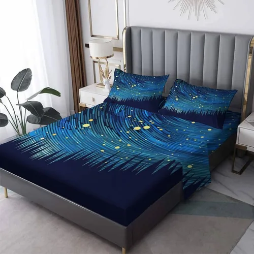 Vista 11 de Solar System Sheets - Juego de sábanas de tamaño California King, sábanas de cama del espacio exterior, microfibra suave y bolsillo profundo