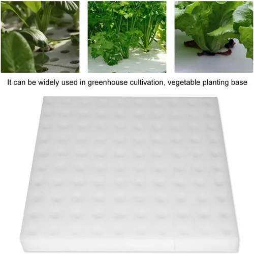 Vista 7 de Focket Esponja hidropónica, 100 esponjas de cultivo hidropónico sin suelo, herramienta de jardinería para plantar, esponjas cuadradas de plántulas