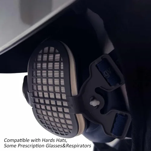 Vista 4 de Tefuawe Gafas de Soldadura de Oscurecimiento Automático, Tecnología de Color Real, Lente LCD Digital, Casco de Soldadura con Cubierta para Cuello