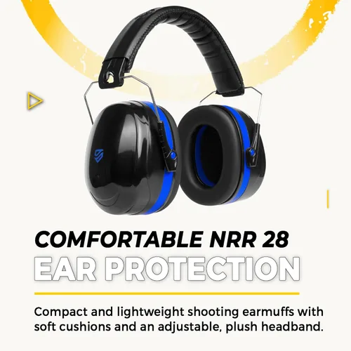 Vista 3 de TradeSmart High-Performance Earmuffs for Shooting Range & Shooting Eye Protection Glasses + Firearm Confidence Course