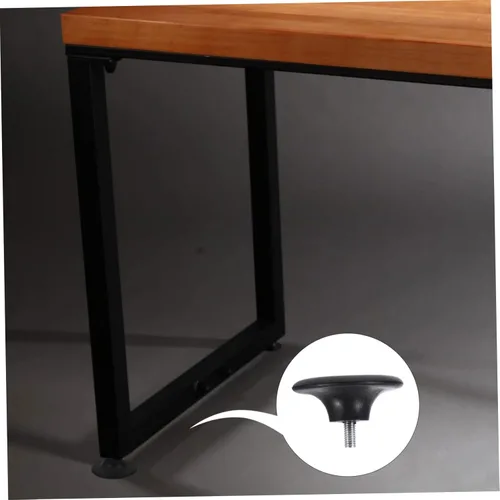 Vista 6 de OSALADI Patas ajustables para gabinetes 1.772 in pies de nivelación extensibles de muebles 0.236 * 0.984 in Pp hierro