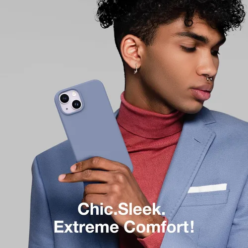 Vista 1750 de GONEZ Funda magnética para iPhone 14, compatible con Magsafe, con protector de pantalla + protector de cámara, forro de microfibra antiarañazos