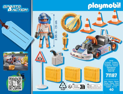 Vista 2 de Playmobil 71187 Conductor de kart