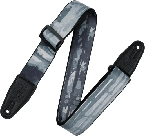 Vista 25 de Levy's Leathers - Correa para guitarra de poliéster de 2 pulgadas de ancho con extremos de cuero genuino; motivo de peces koi (MPD2-016)