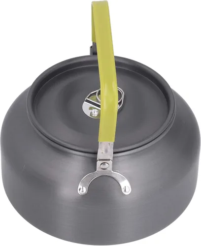 Vista 2 de Fydun 1.2L Outdoor Cam Kettle Aluminum Alloy Kettle with Bag for Mountain Climbing Fishing Picnic