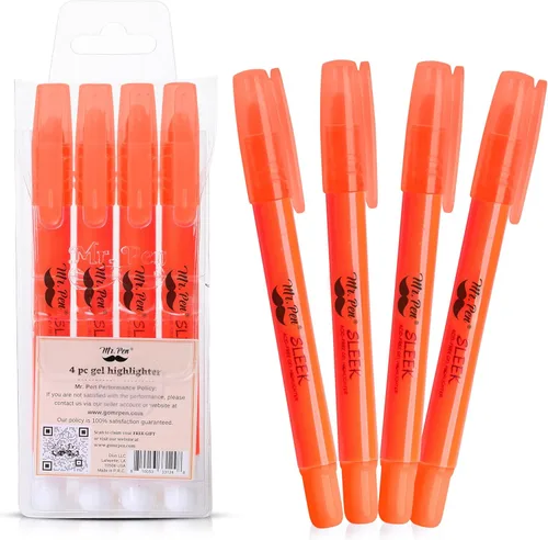 Vista 12 de Mr. Pen Resaltador de gel sin sangrado, resaltadores de la Biblia, verde, paquete de 4