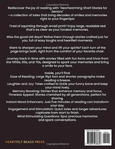 Vista 2 de Heartwarming Short Stories For Seniors Large Print, Easy to Read, Uplifting Tales to Stimulate the Mind, and Make You Smile