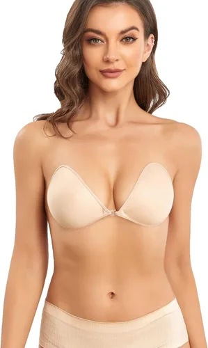 Vista 5 de MITALOO Push up Strapless Self Adhesive Plunge Bra Invisible Backless Sticky Bras