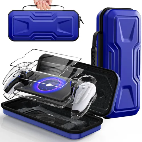 Vista 13 de FYOUNG 3 in 1 Accessories Bundle for Playstation Portal, Carrying Case & Hard PC Clear Cover Skins Set with Screen Protector, Protective Shell