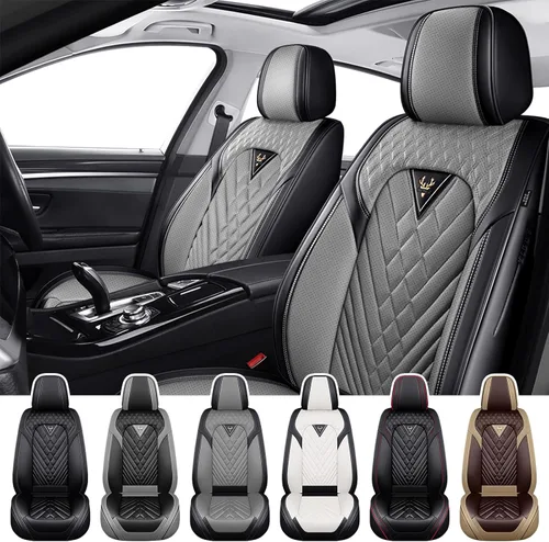 Vista 23 de Fundas de Asiento de Coche para Nissan Altima 2000-2026, Funda de Asiento Completa de Piel Nappa Impermeable, Protector de Asiento Automotriz Negro