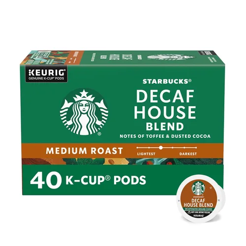 Vista 10 de Cápsulas de café K-Cup sin cafeína de Starbucks — Pike Place Roast para cafeteras Keurig — 1 caja (24 cápsulas)