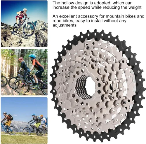 Vista 7 de SUNGOOYUE VGEBY Rueda libre de 8 velocidades, piñón de bicicleta 1140T Plata Negro
