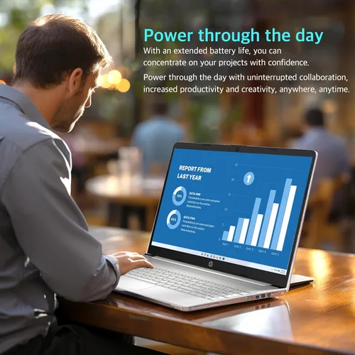 Vista 8 de HP Laptop HD de 14 pulgadas, Intel Core i5-1135G7 de 11 generación, 32 GB de RAM, SSD PCIe de 1 TB, gráficos Intel Iris Xe, cámara web HD, Windows