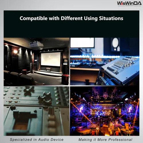 Vista 9 de Pro AV2M-RCA Aislador de ruido Eliminador de ruido de audio (sin afectar a los graves) Filtro de ruido de aluminio Shell Loop Aislador de ruido