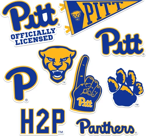 Vista 25 de American University Paquete Variado de 10 Calcomanías Grandes de Vinilo de Lujo - Laptop, Botella de Agua, Scrapbooking, Tableta, Monopatín