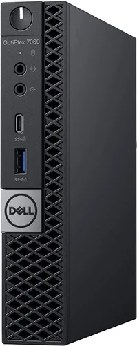 Vista 2 de Dell Optiplex 7060 Micro MFF PC de escritorio Intel i7-8700T 6 núcleos 2.40GHz 32GB DDR4 1TB M.2 NVMe SSD 1TB SATA SSD, WiFi BT HDMI nuevo KB