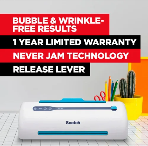 Vista 3 de Laminator térmico Scotch Pro, sistema de 2 rodillos, 16.06 x 4.25 x 4.96 pulgadas